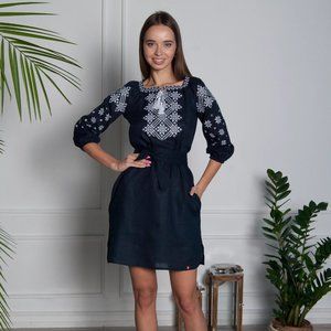 Women Linen Dress Medium